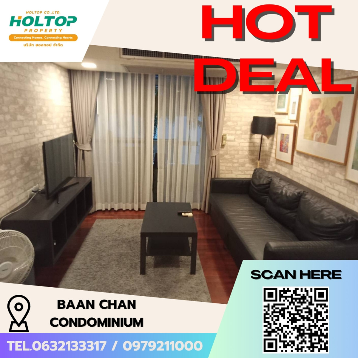 For RentCondoSukhumvit, Asoke, Thonglor : E288🎉310369 Condo for Rent at Baan Chan Condominium
