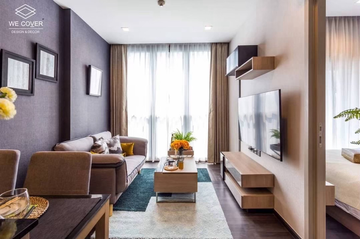 For RentCondoRama9, Petchburi, RCA : Urgent rent 🔥The Line asoke ratchada 1 bedroom price 25,000 baht. If interested, contact ☎️0809895553