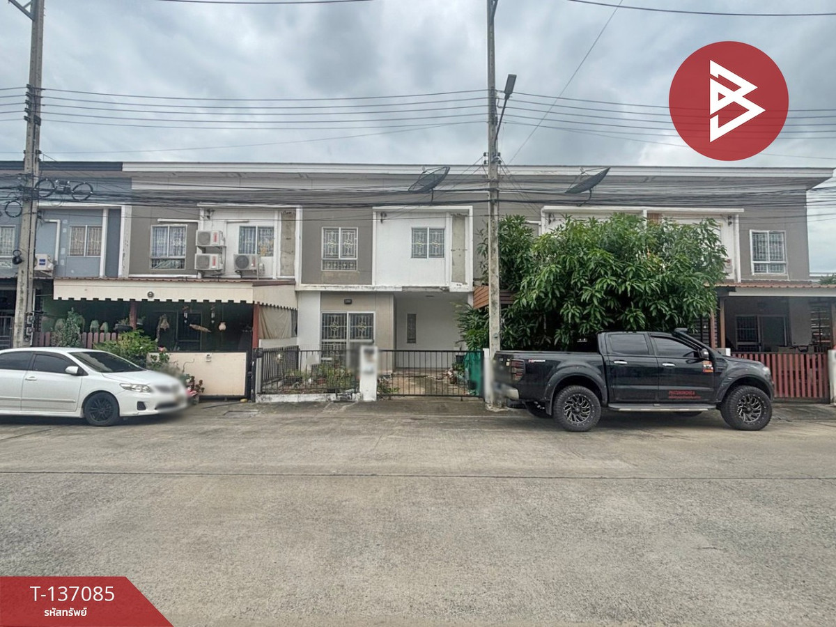 For SaleTownhomePathum Thani,Rangsit, Thammasat : Townhouse for sale Pruksa Village 60/1 Rangsit-Bang Phun, Pathum Thani, ready to move in