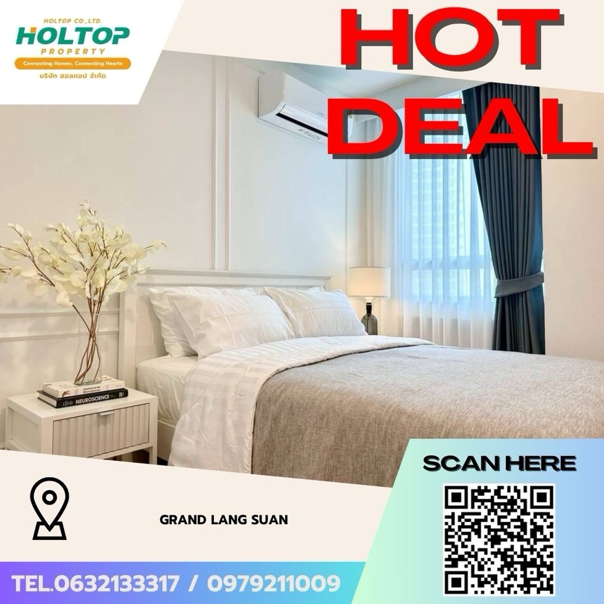 For RentCondoWitthayu, Chidlom, Langsuan, Ploenchit : #Z5128💥 270369 🔥Condo for rent Grand Lang Suan