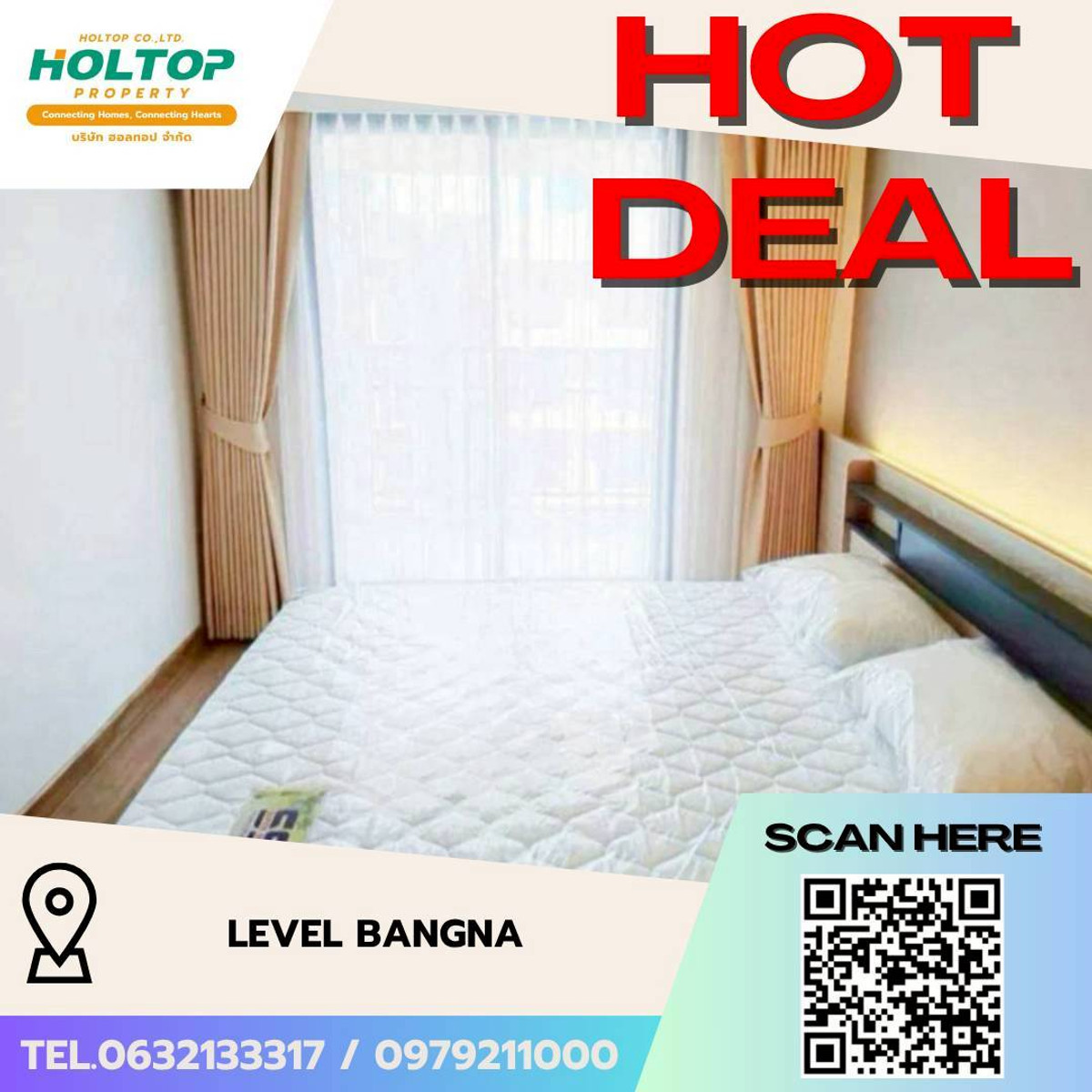 For RentCondoBangna, Bearing, Lasalle : #L168 🎉 250369 Condo for rent Level Bangna  