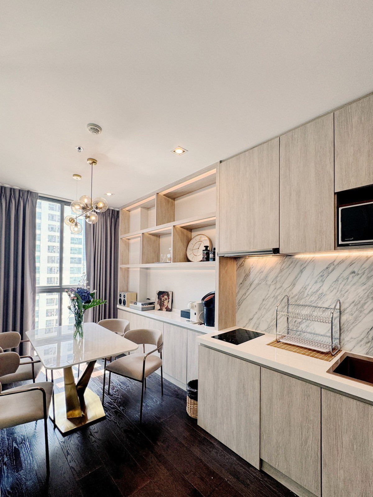 For RentCondoRatchathewi,Phayathai : ⭐️ Ideo Q Phayathai ⭐️ Duplex 1 bedroom, 2 bathrooms, beautiful room, decorated, ready to move in. Fully furnished