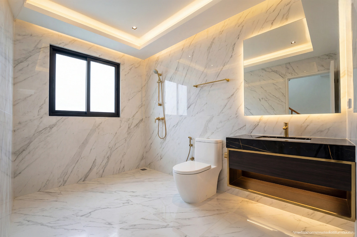 For SaleHouseRama5, Ratchapruek, Bangkruai : Large 3-storey detached house, newly renovated, Casa Premium project. Ratchaphruek-Rama 5