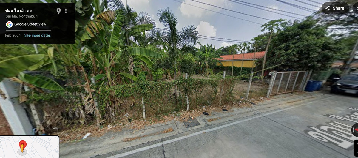 ให้เช่าที่ดินนนทบุรี บางใหญ่ บางบัวทอง : ให้เช่าที่ดิน พร้อมที่พักคนงาน เนื้อที่ 150 ตรว ซอยไทรม้า  รัตนาธิเบศร์ ราชพฤกษ์