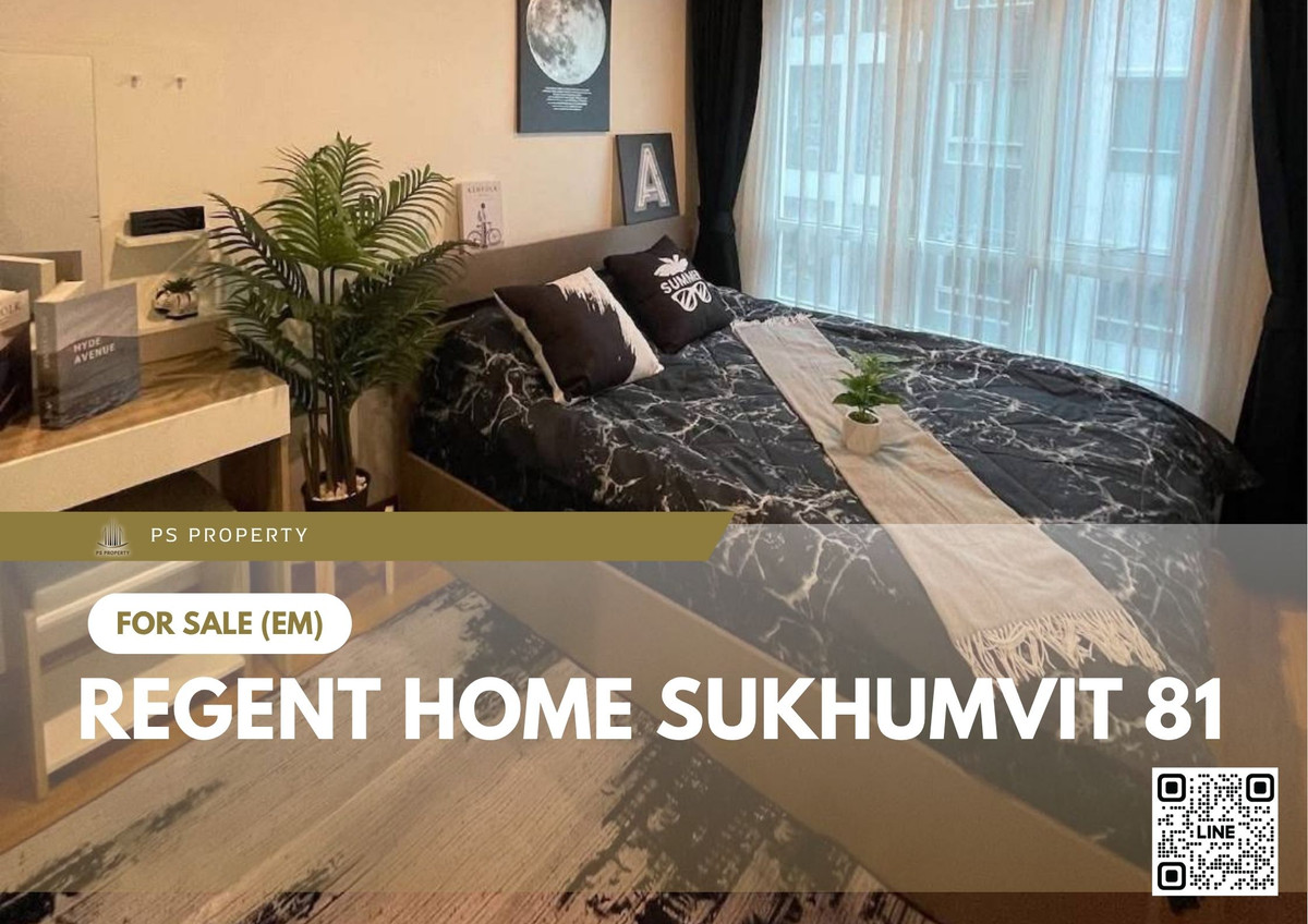 For SaleCondoOnnut, Udomsuk : Urgent sale! 📍Regent Home Sukhumvit 81📍 Fully furnished and equipped with appliances. Near BTS On Nut.