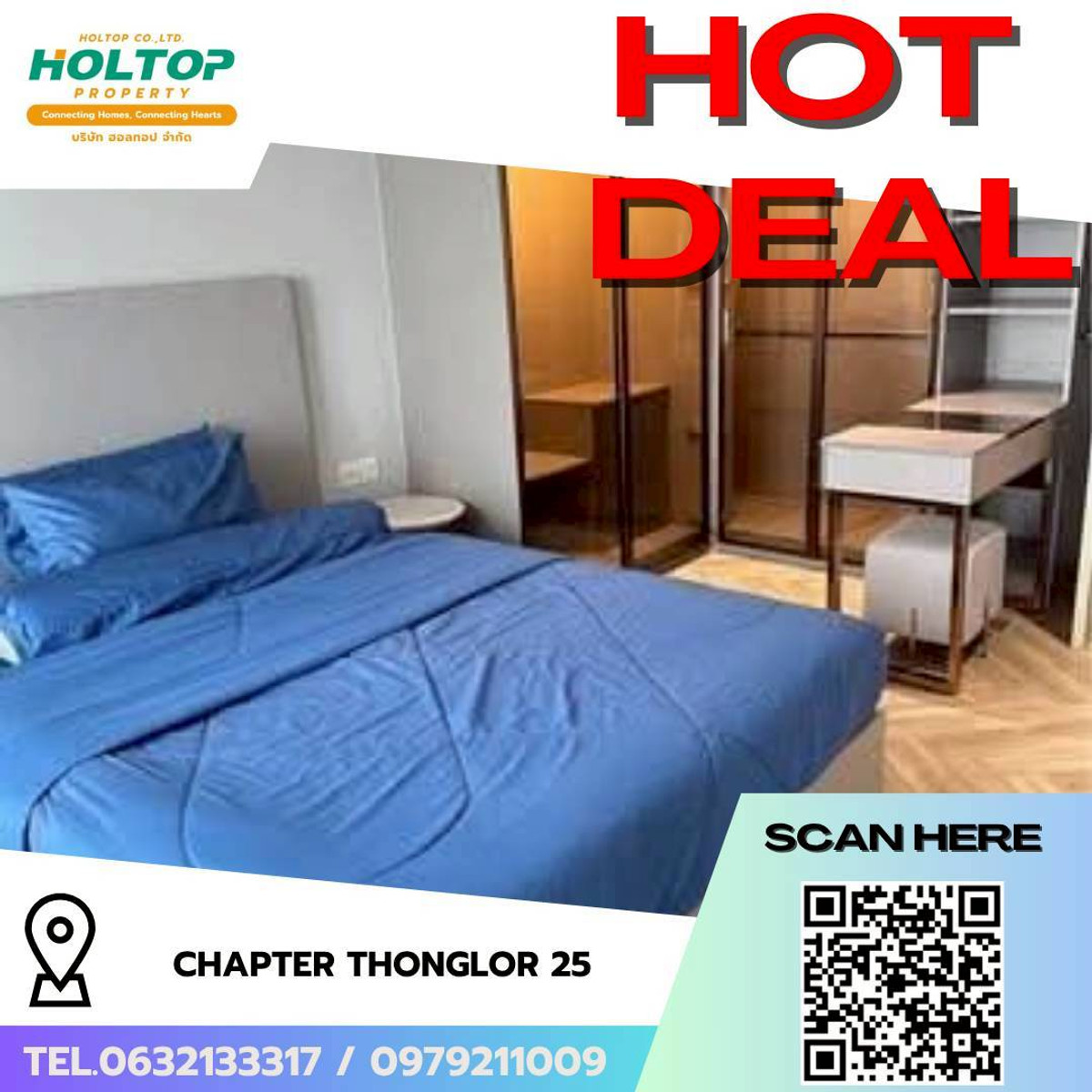 For RentCondoSukhumvit, Asoke, Thonglor : #L238 🎉 40469 Condo for rent Chapter Thonglor 25  