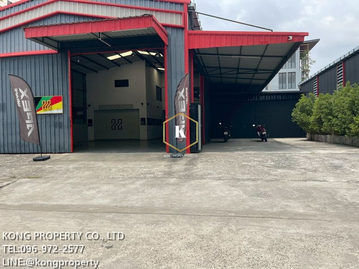 For RentWarehouseLadprao101, Happy Land, The Mall Bang Kapi : Warehouse for rent, Lat Phrao, Wang Thonglang, Bangkok, 400 sq m, with 2-story office.