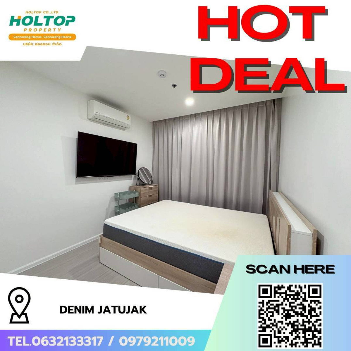For RentCondoSapankwai,Jatujak : #L207 🎉 010469 Condo for rent DENIM Jatujak