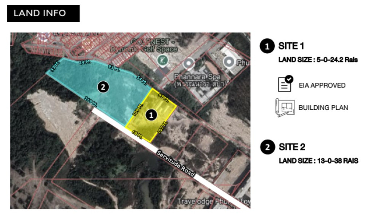 For SaleLandPhuket : ❤️ For sale ❤️ Land in the heart of Phuket. Near Central Phuket, 5 rai, rare location.