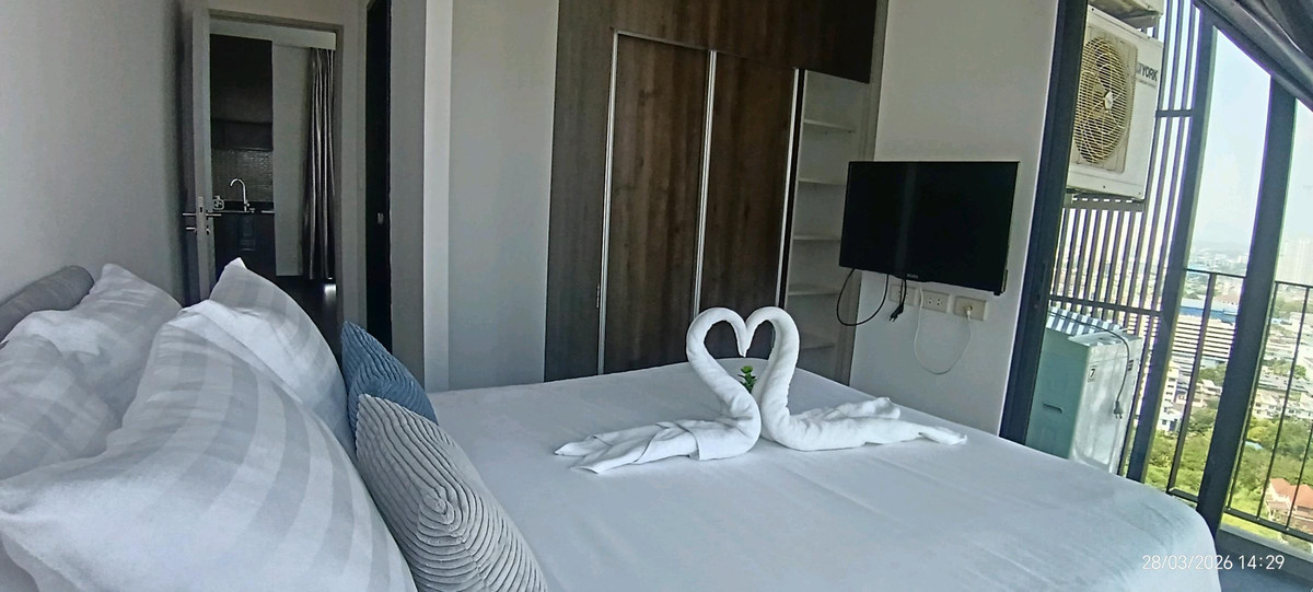 ให้เช่าคอนโดพัทยา บางแสน ชลบุรี สัตหีบ : Posh Pattaya​ ห้องมุม วิวทะเล+city