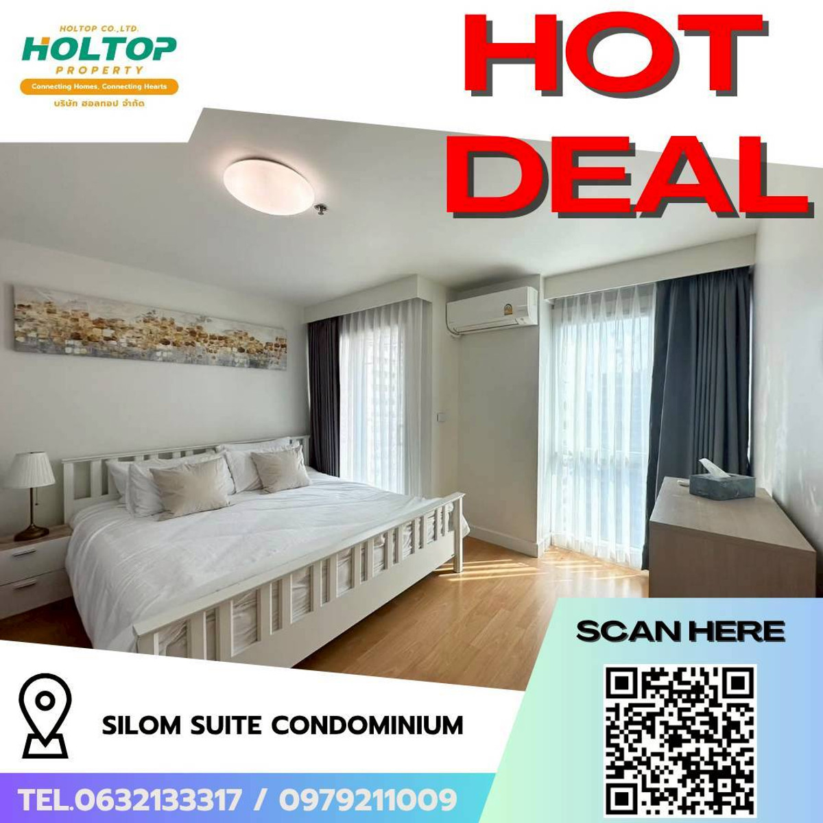 For RentCondoSilom, Saladaeng, Bangrak : #L199🎉 310369 Condo for rent Silom Suite Condominium (รหัสเดิมS2781)