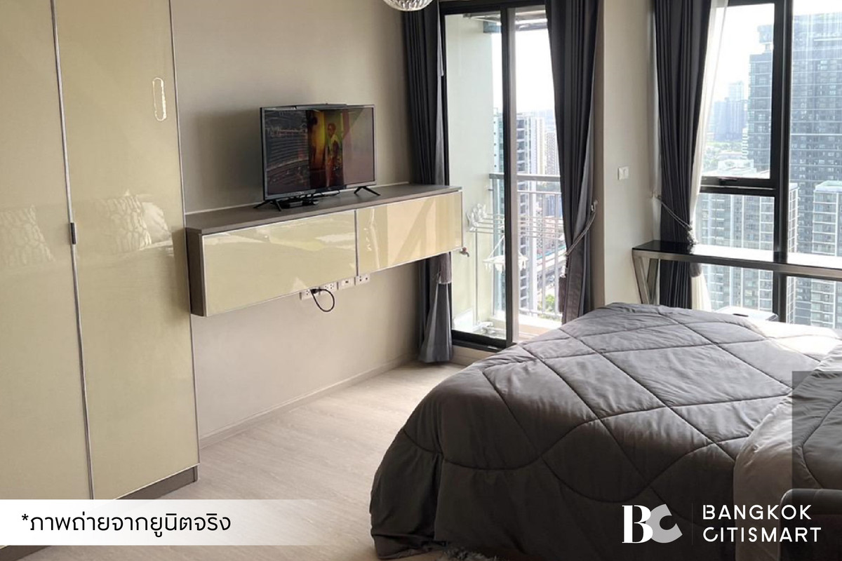 For RentCondoRama9, Petchburi, RCA : 🔥 Ready to move in RHYTHM Asoke 1 (Studio 22 sq.m.), high floor unit, beautiful view, doesnt block the view. Interested: 095-370-1451 (Kate)