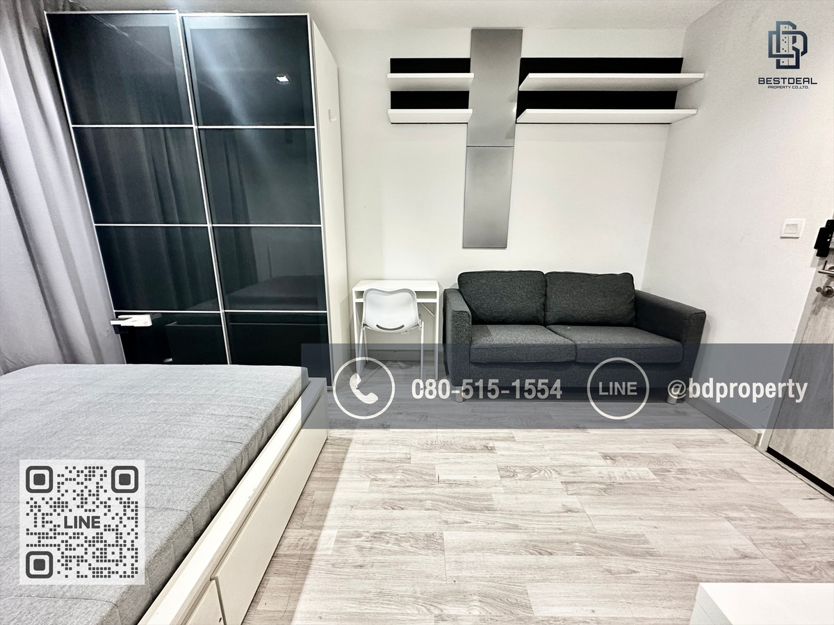 ให้เช่าคอนโดพระราม 9 เพชรบุรีตัดใหม่ RCA : Bestdeal ให้เช่า Studio 22ตรม.ราคา13,000/เดือนเท่านั้น เฟอร์นิเจอร์และเครื่องใช้ไฟฟ้าครบ “IDEO MOBI RAMA 9” ใกล้MRT และ เซ็นทรัลพระราม 9 เพียง 80 ม.