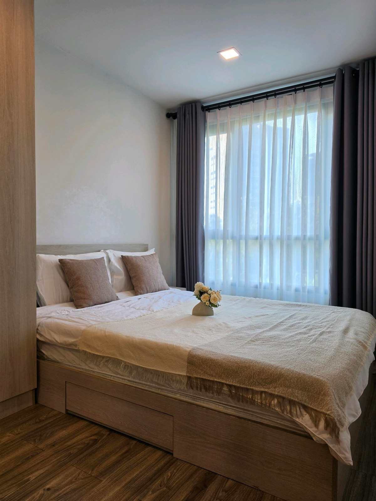 For RentCondoRatchadapisek, Huaikwang, Suttisan : 🚩For Rent: The Collect Ratchada 32 / 28 Sqm. / 3 fl. / Garden View