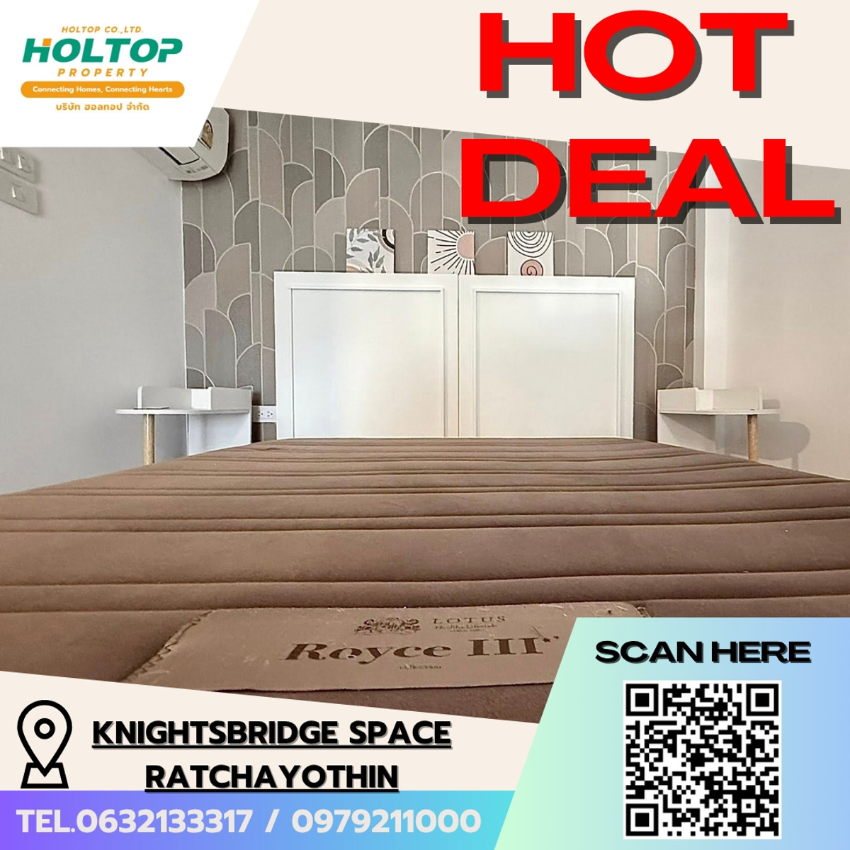 For RentCondoKasetsart, Ratchayothin : #E360🎉030469 Condo for Rent KnightsBridge Space Ratchayothin