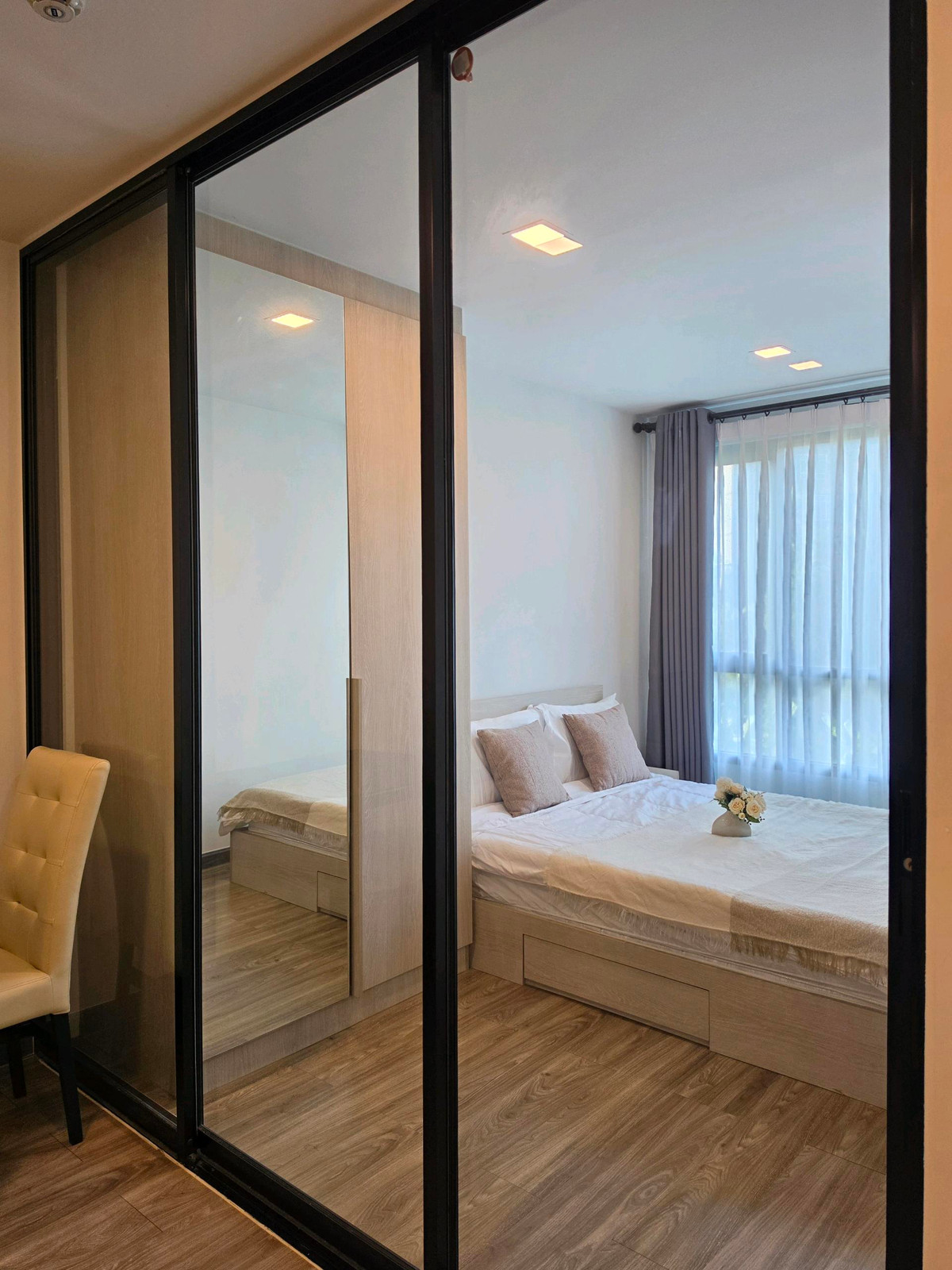 For RentCondoRatchadapisek, Huaikwang, Suttisan : 🚩For Rent: The Collect Ratchada 32 / 28 Sqm. / 3 fl. / Garden View