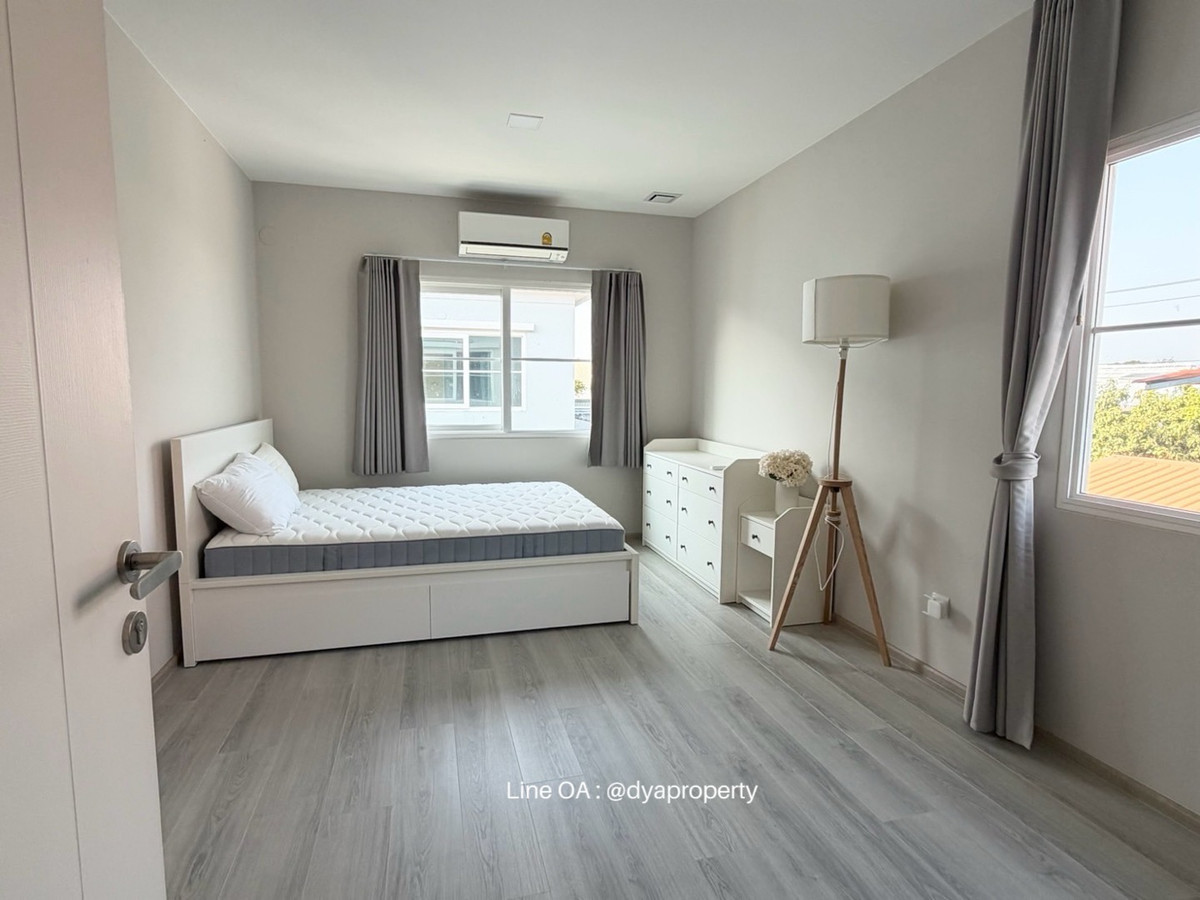 For RentNonthaburi, Bang Yai, Bangbuathong : 2-story semi-detached house for rent, Anya Westgate Village, house ready to move in. Can raise animals In Soi Wat Lat Pla Duk