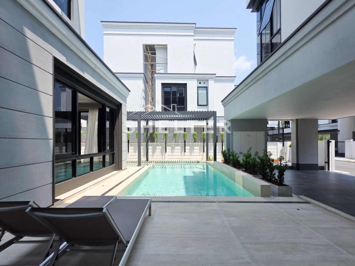 For RentHousePattanakan, Srinakarin : Single house ready for rent, Super Luxury, near Brighton International School | Wellington