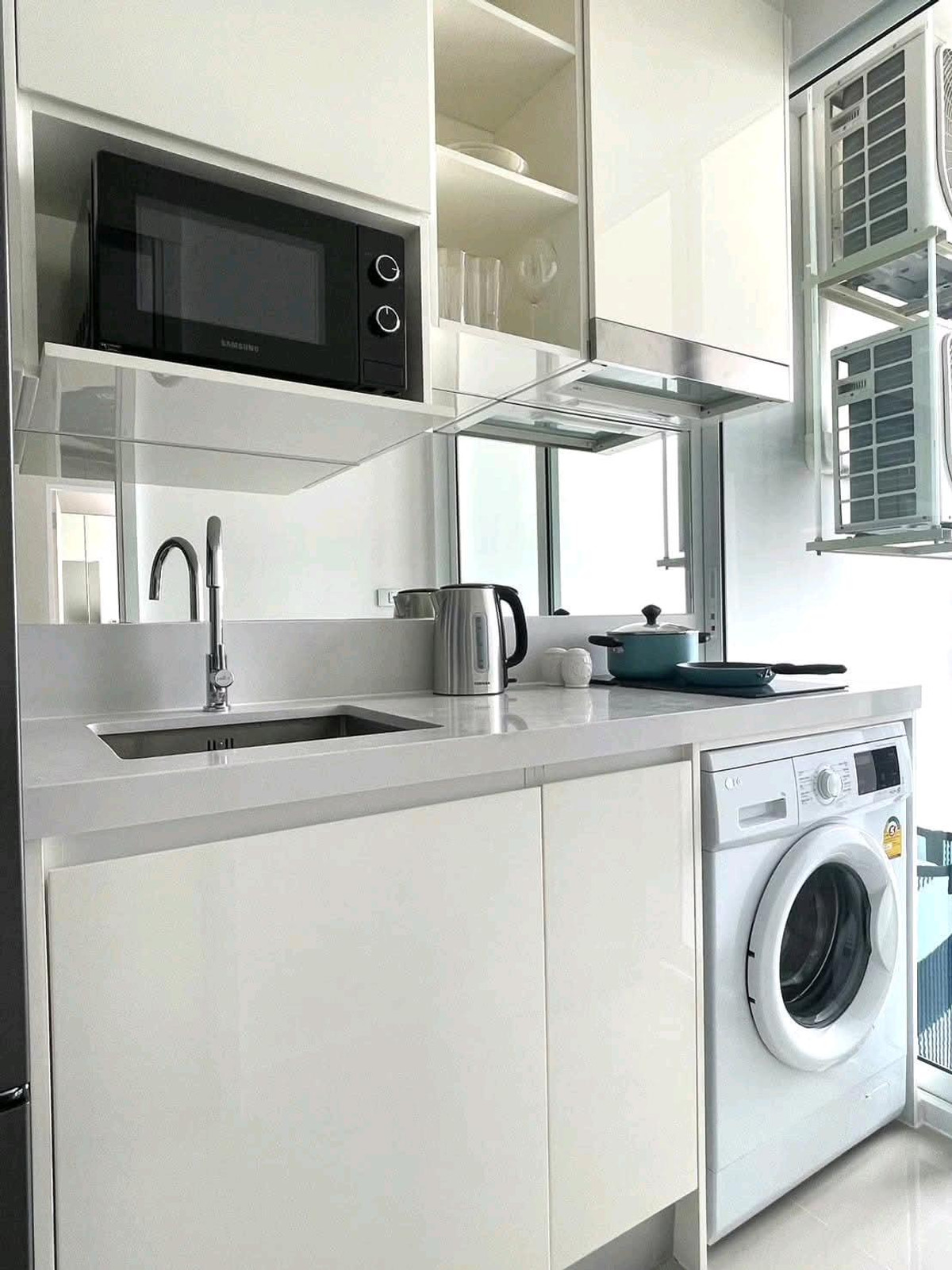 For RentCondoOnnut, Udomsuk : 🚩For Rent : The Sky sukhumvit / Available April 16,26 / 35 Sqm. / Fully Furnished