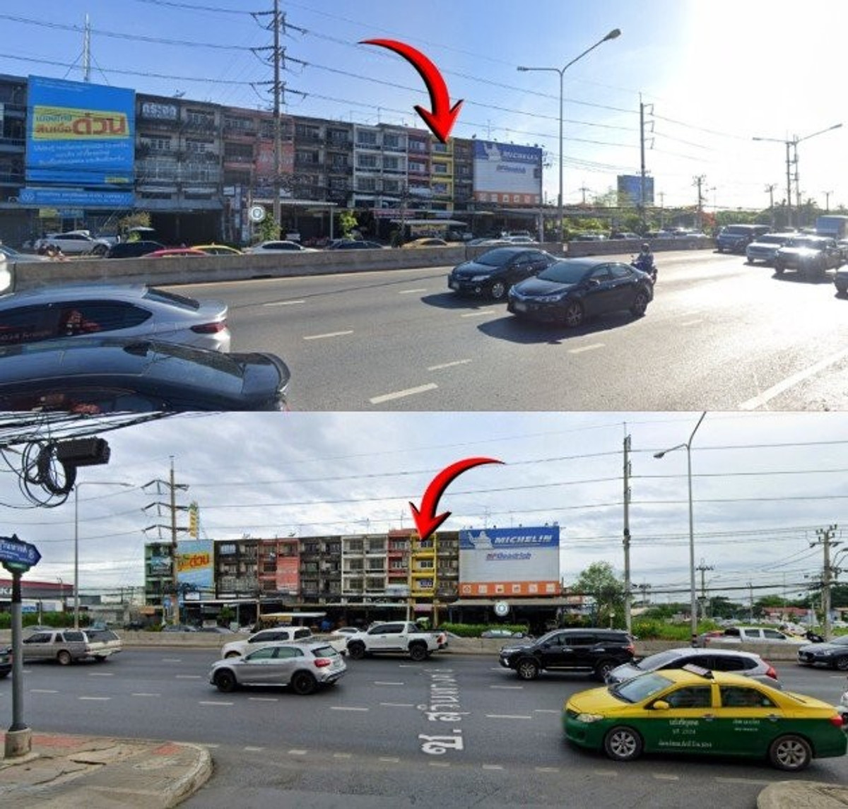 For RentShop HouseMin Buri, Romklao : Prime Commercial Building for Rent – Suwinthawong Main Road (Corner of Soi Sam Wa)