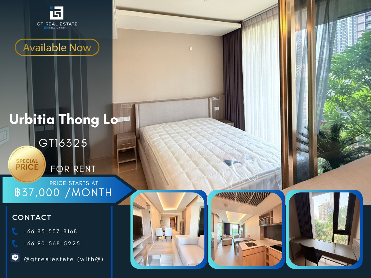 For RentCondoSukhumvit, Asoke, Thonglor : 💎 GT16325 | Condo Urbitia Thong Lo, convenient travel, near BTS, there is a shuttle, ready to move in!!