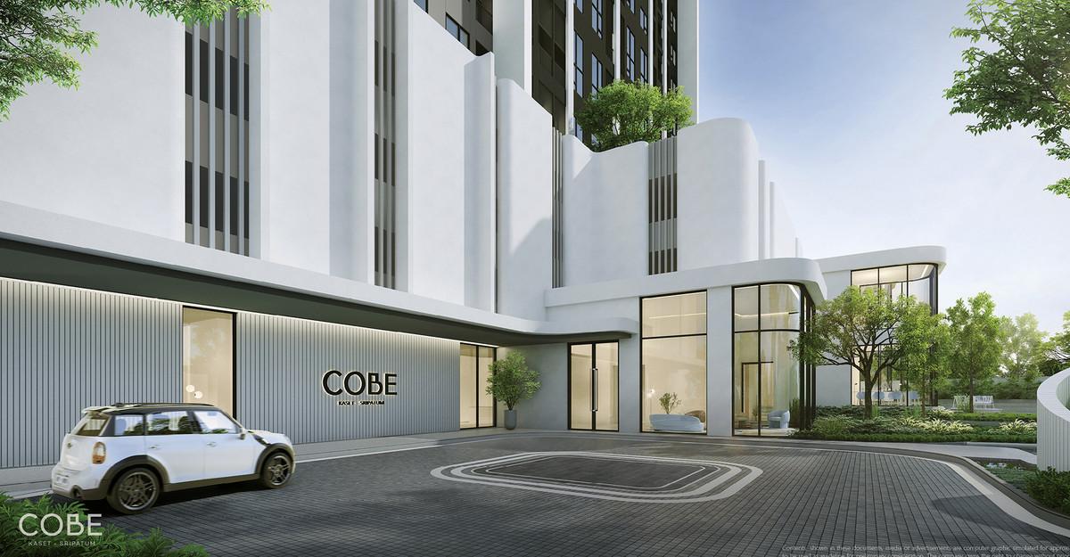 ขายคอนโดเกษตรศาสตร์ รัชโยธิน : *ถูกสุดในโครงการ* Cobe Kaset Sripatum | 2.95ล! | Studio 23 sqm | 096-296-3551