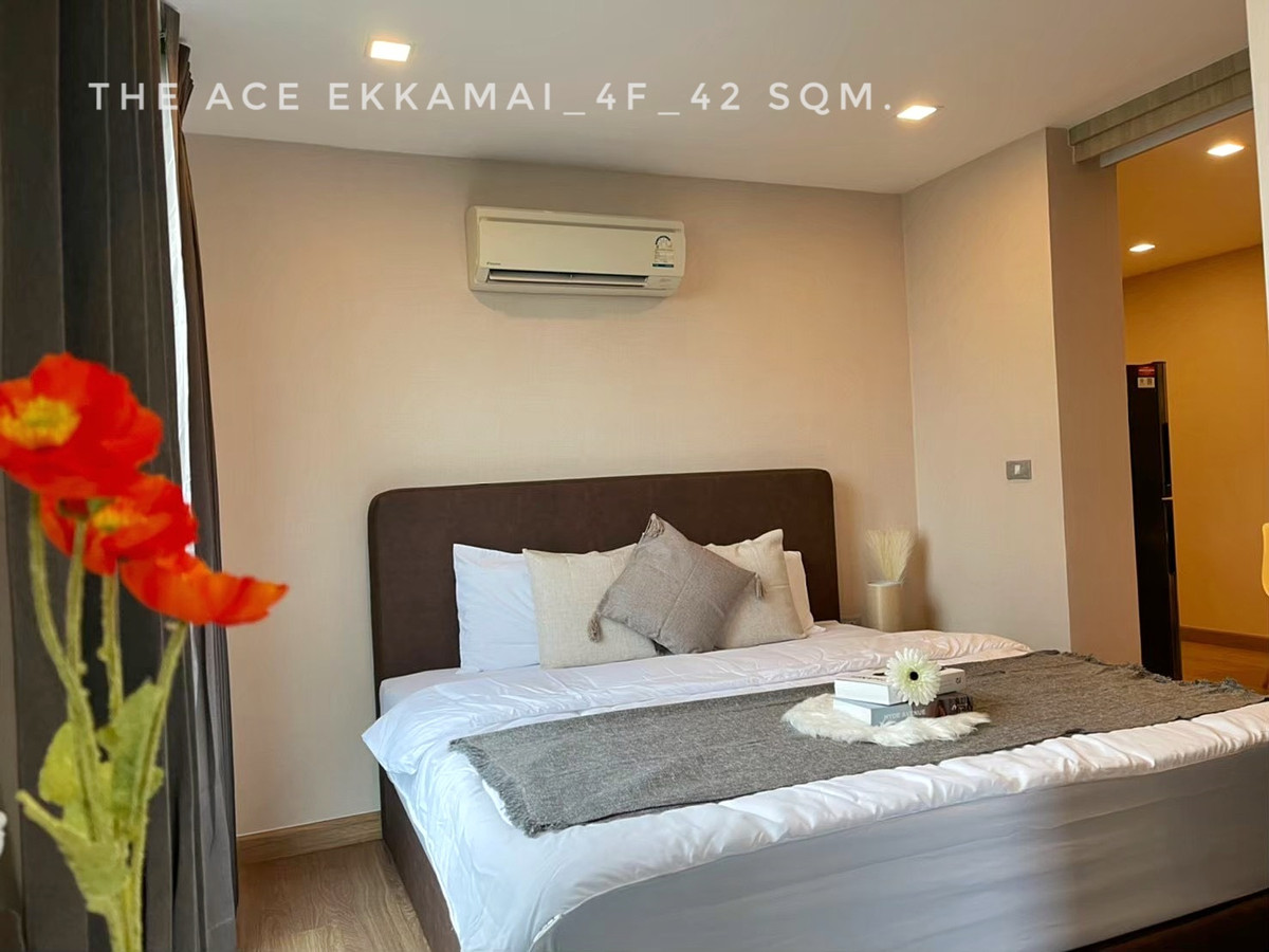 ให้เช่าคอนโดสุขุมวิท อโศก ทองหล่อ : 🎉ให้เช่าห้องคอนโด The Ace Ekkamai 1 ห้องนอน ใกล้รร.นานาชาติเอกมัย Donki Tops Supermarket Big C