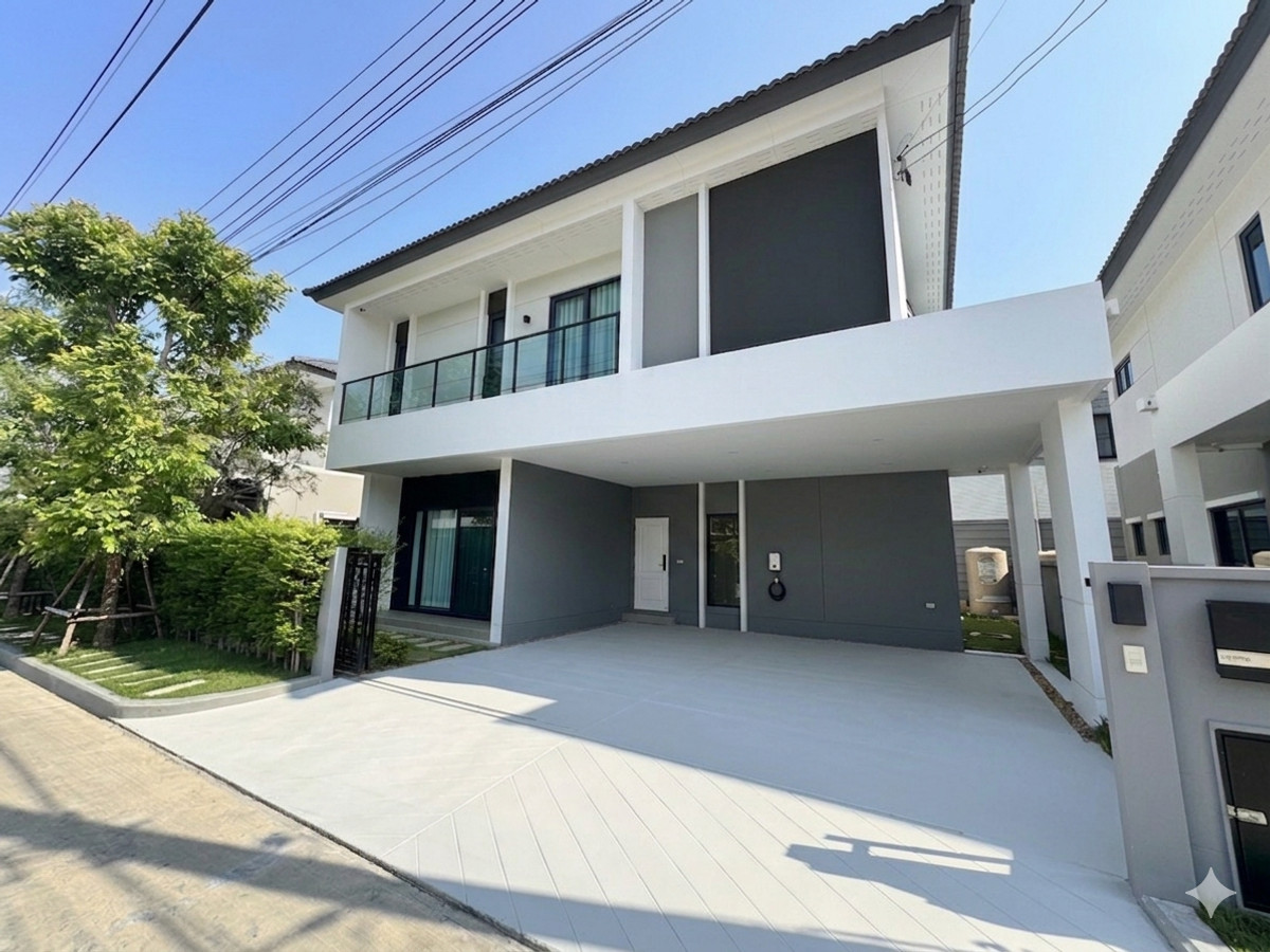 For RentHouseVipawadee, Don Mueang, Lak Si : 2-story detached house with furniture, beautifully decorated, for rent in Don Mueang-Vibhavadi area. Near Don Mueang Airport, only 3 km.