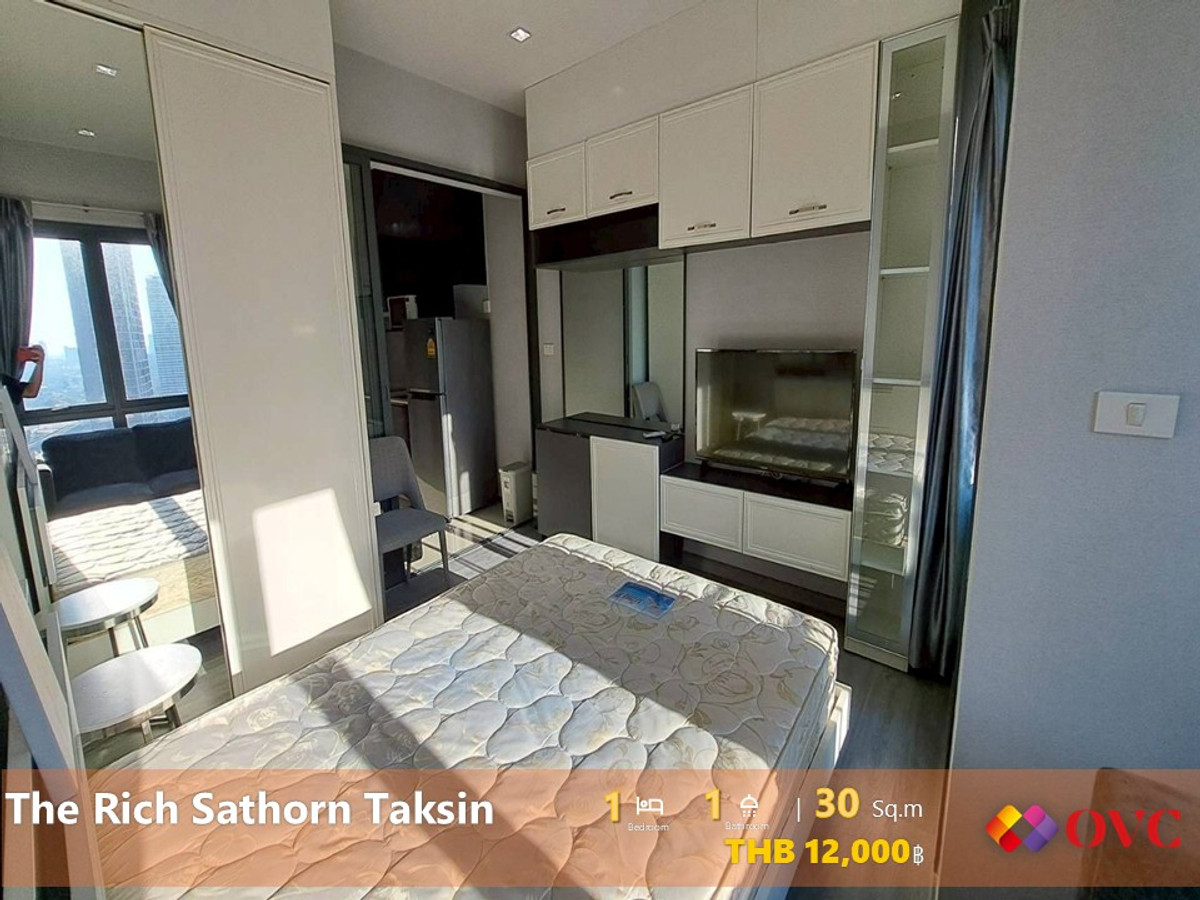 ให้เช่าคอนโดวงเวียนใหญ่ เจริญนคร : Ready for Rent @Rich Sathorn Taksin