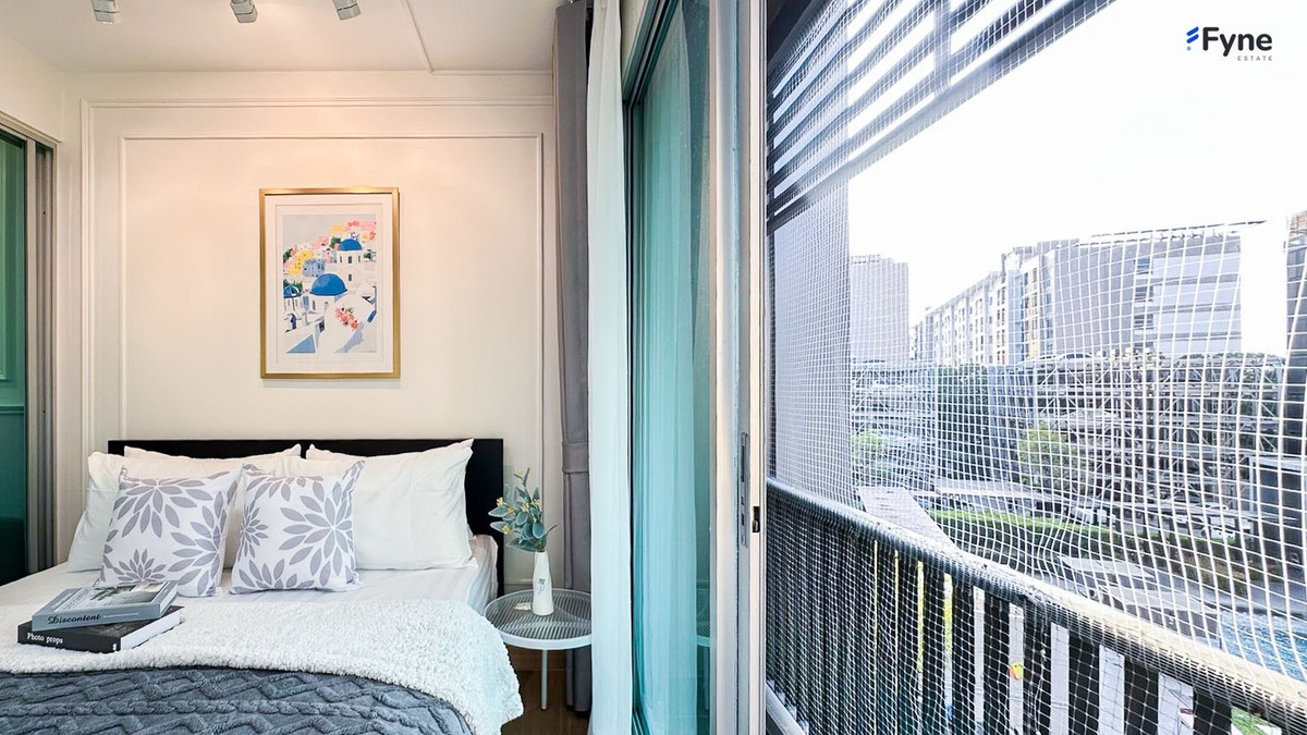 For SaleCondoOnnut, Udomsuk : ✨💦 Beautiful room, fully furnished, swimming pool view. In the Sukhumvit area, near 2 BTS lines, near the expressway, there is a shuttle service | Aspace ME Sukhumvit 77