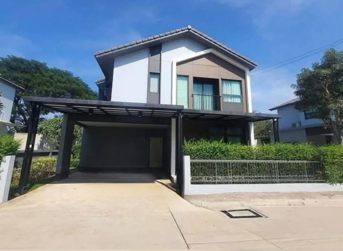 For RentHouseNonthaburi, Bang Yai, Bangbuathong : Single house for rent, 50 sq m, Anasiri Village. Chaiyaphruek-Wongwaen, near Makro Bang Bua Thong