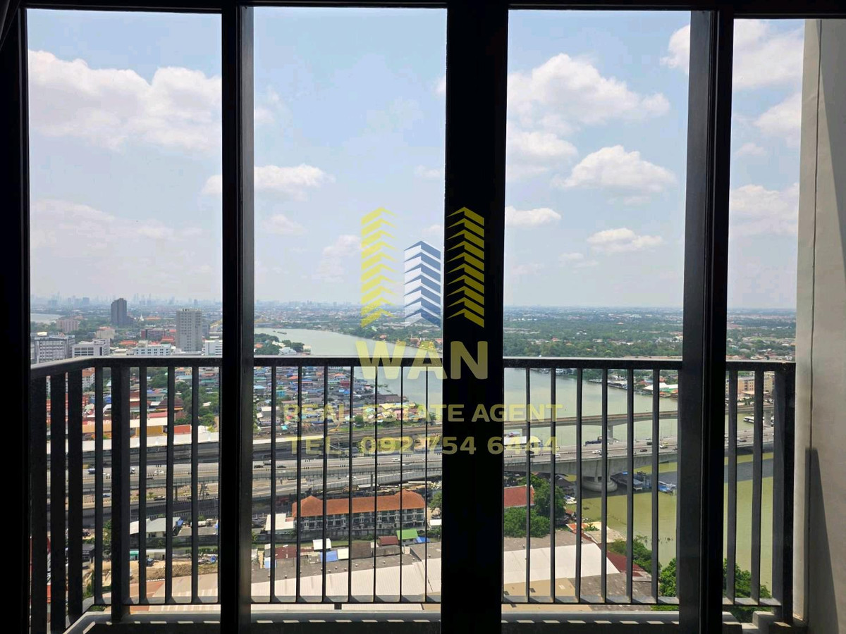 ให้เช่าคอนโดรัตนาธิเบศร์ สนามบินน้ำ พระนั่งเกล้า : ให้เช่าคอนโด Politan rive ชั้น 33 วิวแม่น้ำตกแต่งสวยครบพร้อมอยู่