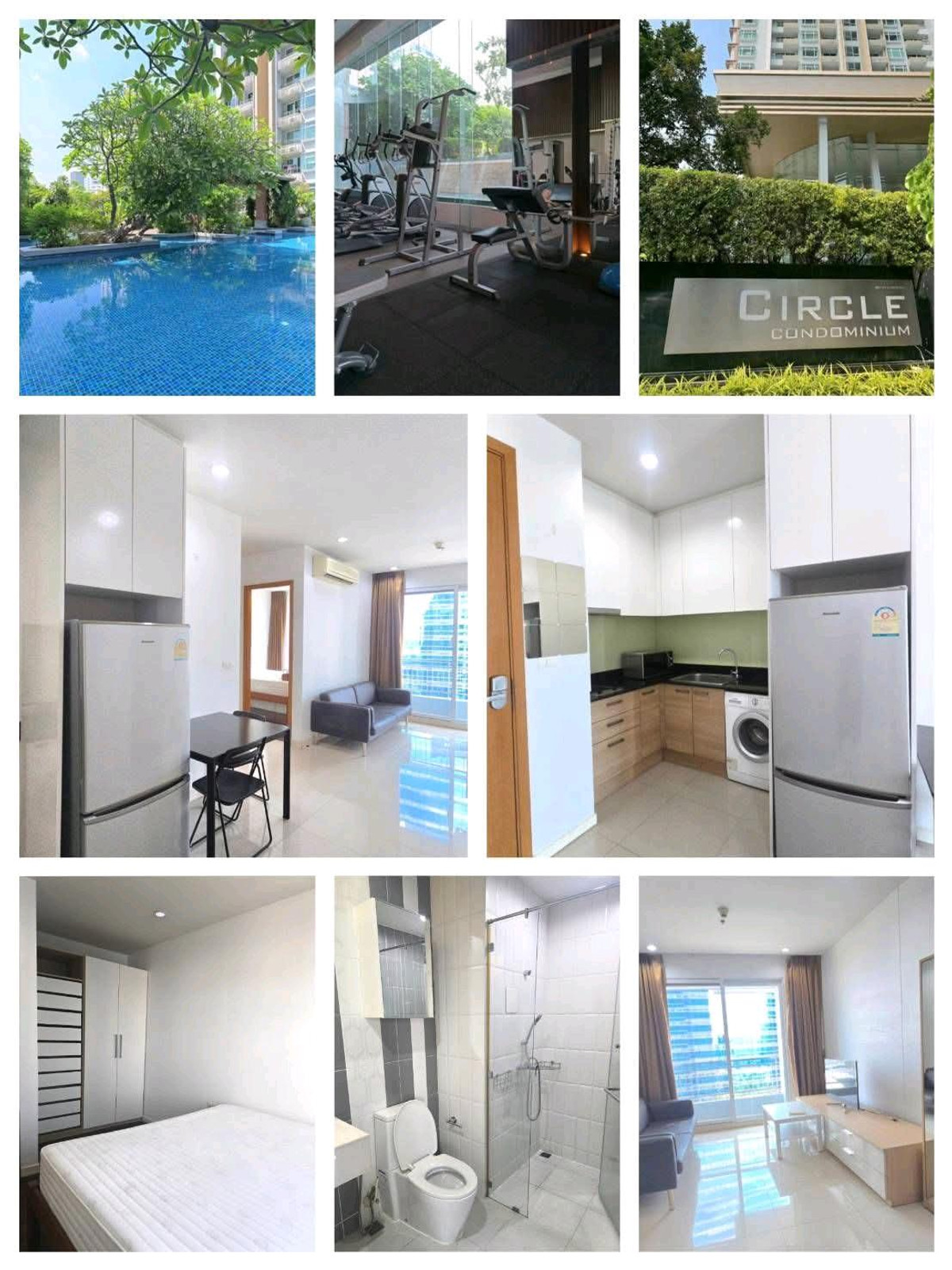 For RentCondoRama9, Petchburi, RCA : Circle Condo, large room, near SWU.