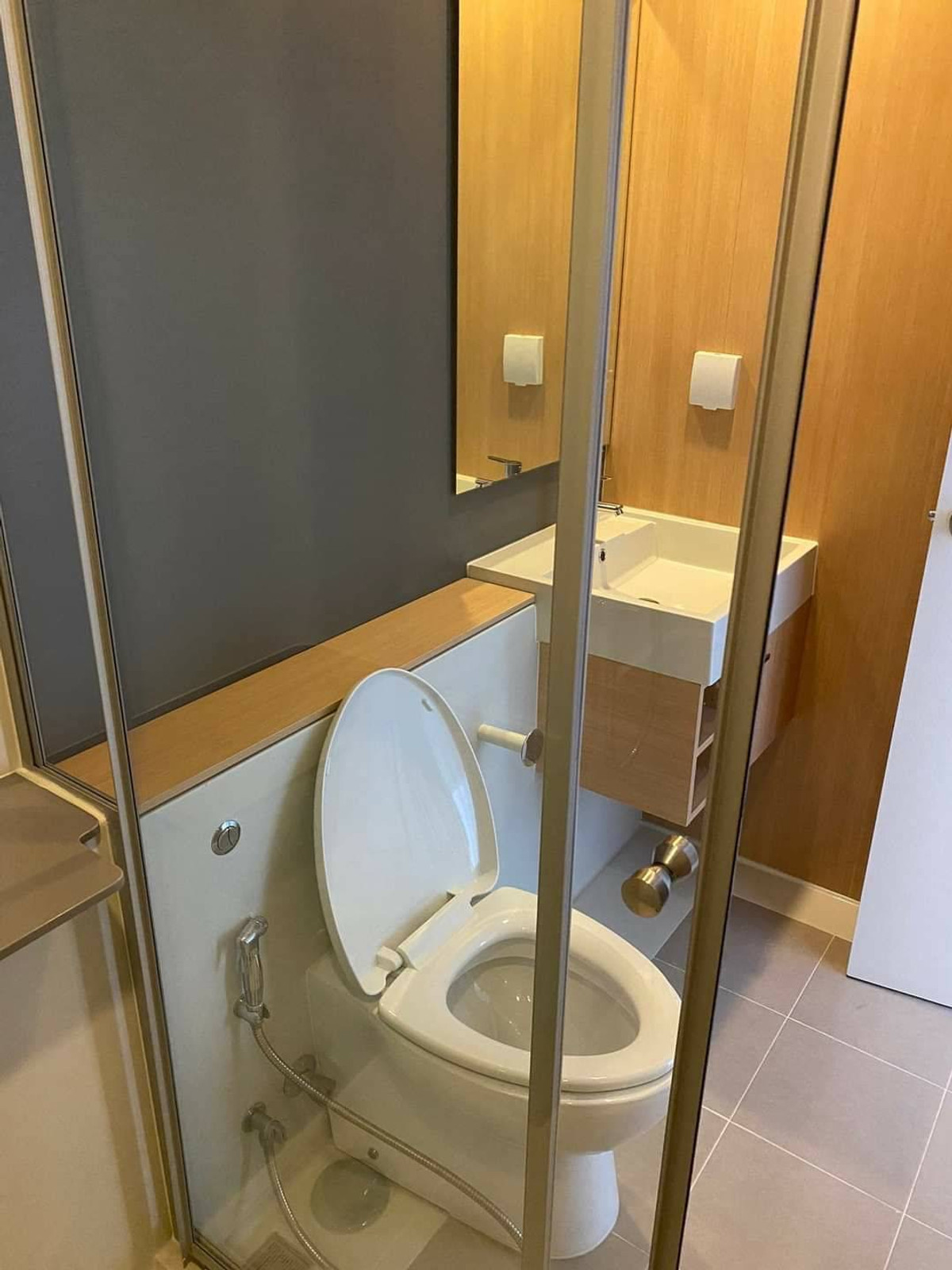 For RentCondoRattanathibet, Sanambinna : 📌 Condo for rent, Skyline Rattanathibet, 27th floor, size 31 sq m., has washing machine.