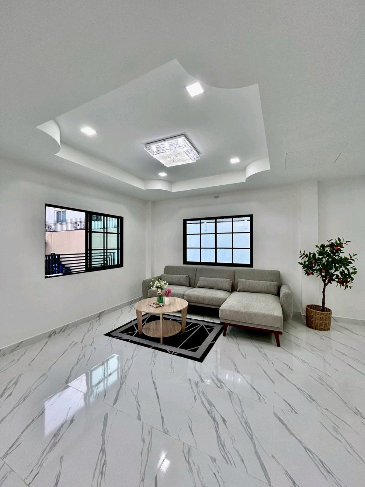 For SaleHouseNawamin, Ramindra : 2-storey detached house, beautifully decorated, ready to move in, location next to the road along Khlong Song. 
Price only 4,990,000 baht