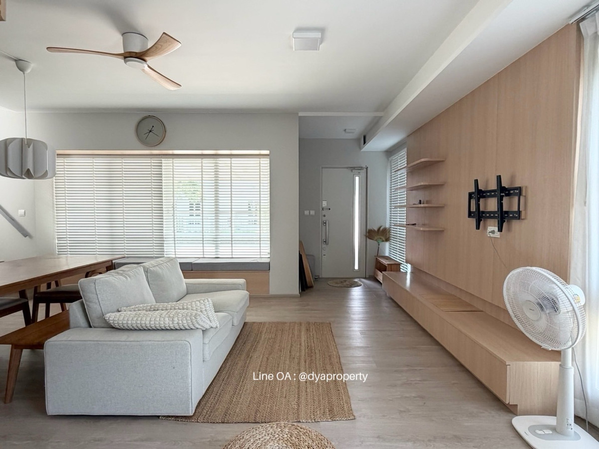 For RentNonthaburi, Bang Yai, Bangbuathong : 2-story semi-detached house for rent, Anya Westgate Village, house ready to move in. Can raise animals In Soi Wat Lat Pla Duk