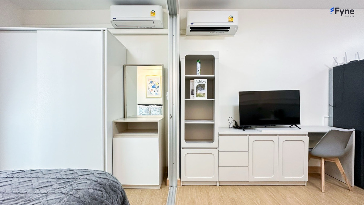 For SaleCondoOnnut, Udomsuk : ✨💦 Beautiful room, fully furnished, swimming pool view. In the Sukhumvit area, near 2 BTS lines, near the expressway, there is a shuttle service | Aspace ME Sukhumvit 77