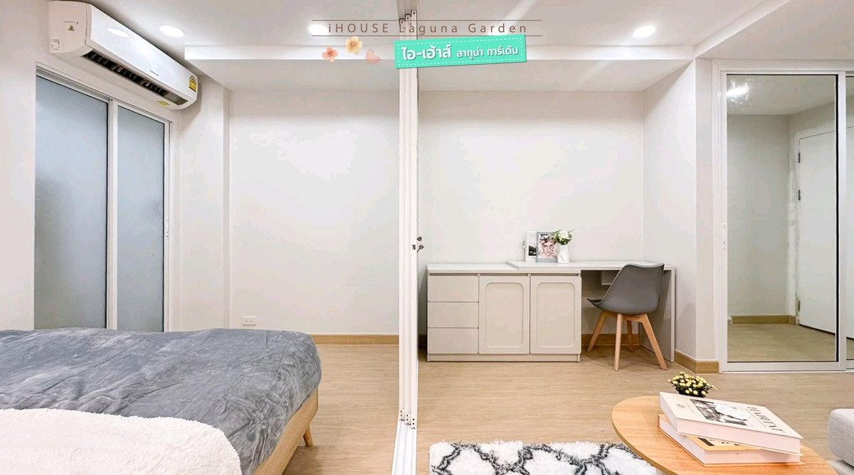 For SaleCondoRama9, Petchburi, RCA : 🤗Beautiful room, reasonable price, Rama 9 area, RCA "i-House"🏙🩵🚅Ready to move in. Close to every prosperity ✨️✨️✨️😍