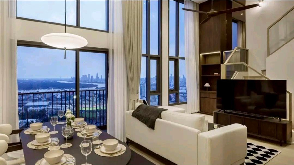 ให้เช่าคอนโดคลองเตย กล้วยน้ำไท : (For Rent🔥) 📍 Life Rama4-Asoke | Rare 3B2B 91sq.m. with 4.4 m ceiling | Stunning Chaophraya River view🌟