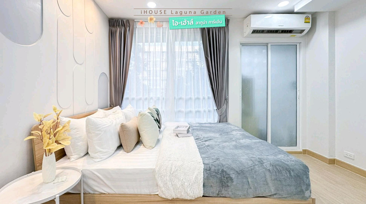 For SaleCondoRama9, Petchburi, RCA : 🤗Beautiful room, reasonable price, Rama 9 area, RCA "i-House"🏙🩵🚅Ready to move in. Close to every prosperity ✨️✨️✨️😍