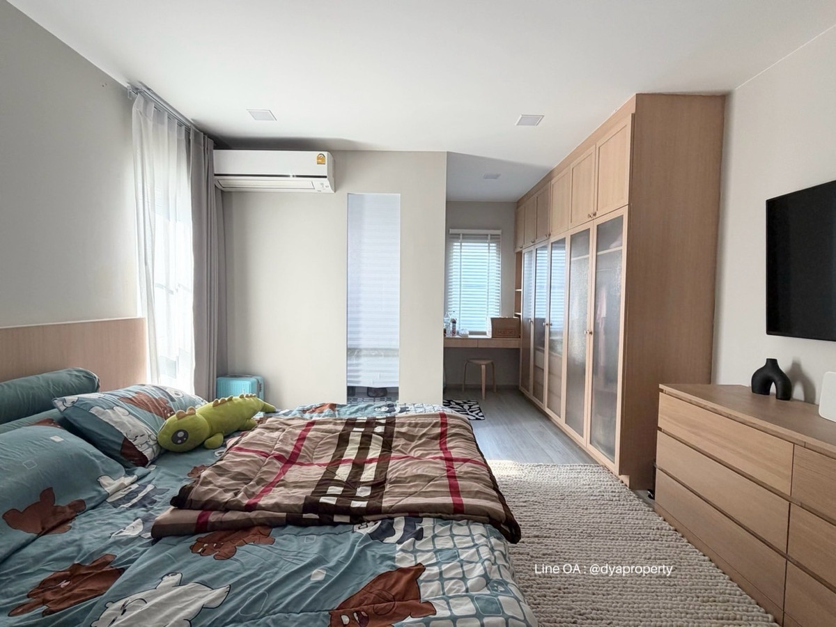 For RentNonthaburi, Bang Yai, Bangbuathong : 2-story semi-detached house for rent, Anya Westgate Village, house ready to move in. Can raise animals In Soi Wat Lat Pla Duk