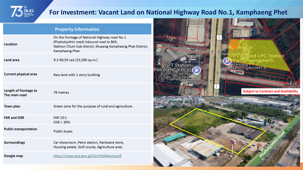 ให้เช่าที่ดินกำแพงเพชร : [ให้เช่า] ที่ดินพร้อมสิ่งปลูกสร้าง กำแพงเพชร ติดหน้าถนนพหลโยธิน ขาเข้ากรุงเทพ