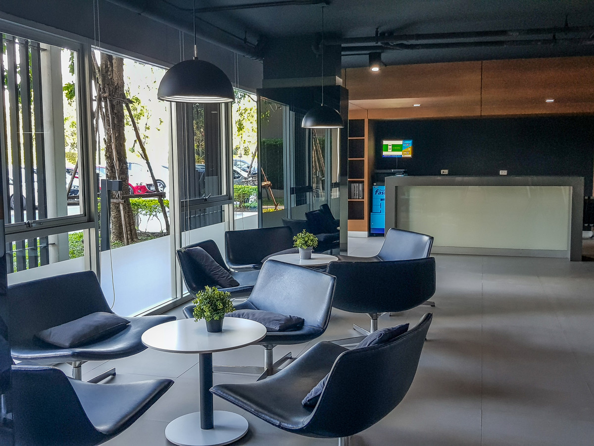 For RentCondoBangna, Bearing, Lasalle : For rent, D Condo Campus Resort Bangna, near ABAC University, size 30 sq m., Building C, 6th floor.