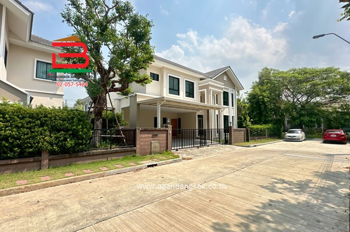 บ้านนวมินทร์ รามอินทรา : บ้านเดี่ยว หมู่บ้านลัดดารมย์ วงแหวน-รามอินทรา (ใกล้แฟชั่นไอส์แลนด์) เนื้อที่ 92.7 ตรว. แขวงออเงิน เขตสายไหม