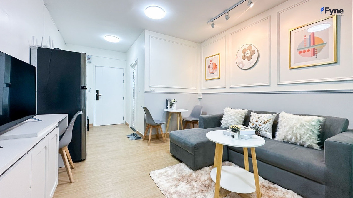 For SaleCondoOnnut, Udomsuk : ✨💦 Beautiful room, fully furnished, swimming pool view. In the Sukhumvit area, near 2 BTS lines, near the expressway, there is a shuttle service | Aspace ME Sukhumvit 77