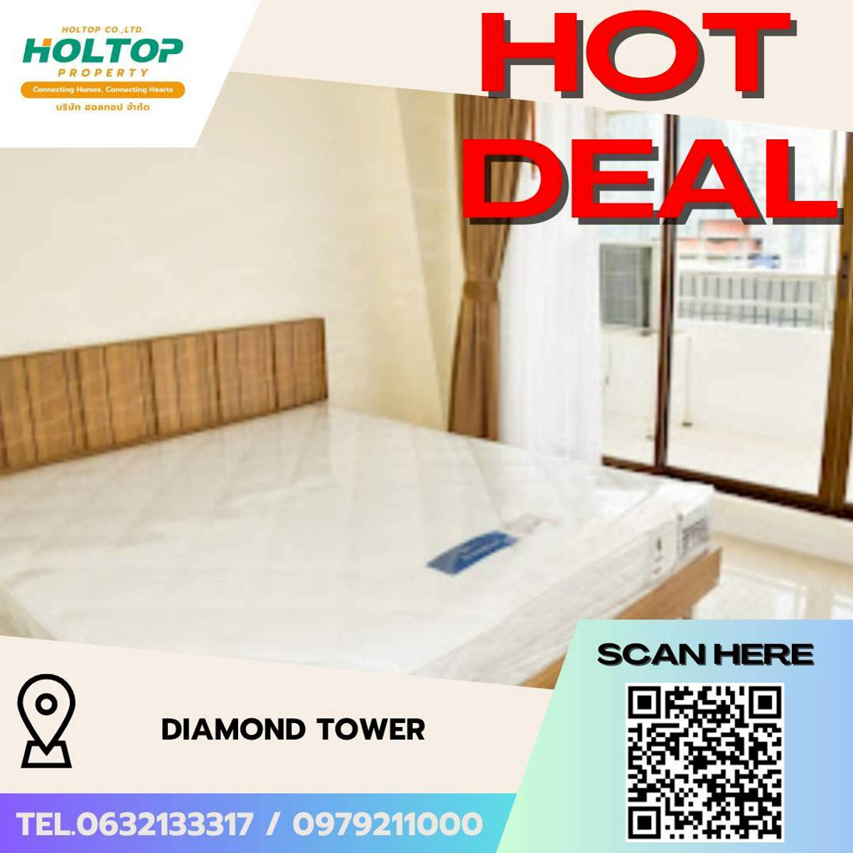 For RentCondoSilom, Saladaeng, Bangrak : #L151🎉240369 Condo for rent Diamond Tower  