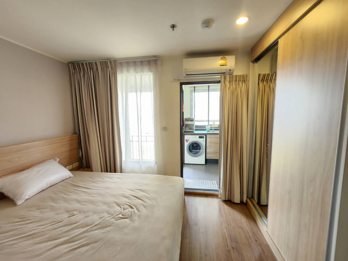 For RentCondoRama3 (Riverside),Satupadit : Condo for rent, U Delight Residence Riverfront Rama 3 (U Delight Residence Riverfront Rama 3) with furniture + washing machine, only 11,000 baht.