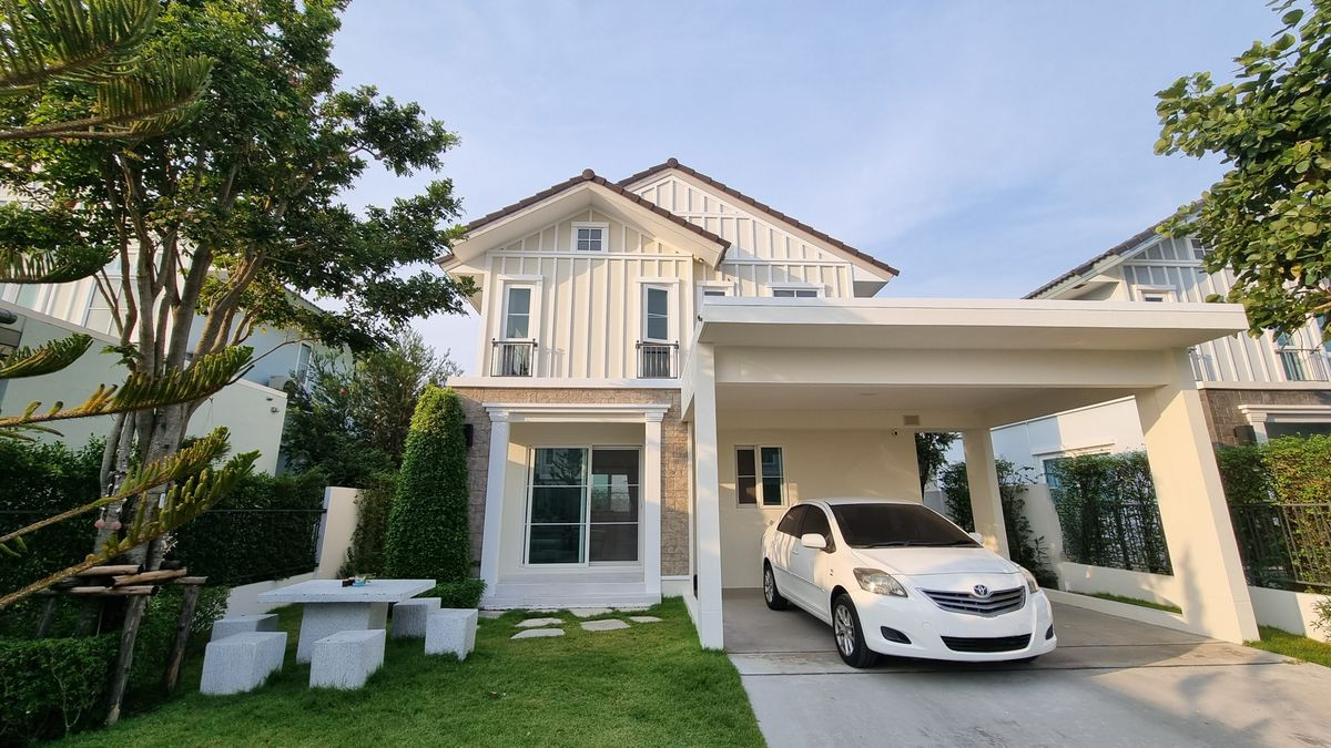 บ้านพัฒนาการ ศรีนครินทร์ : P0632/ขายและให้เช่าบ้านเดี่ยว 2 ชั้น โครงการ Villaggio Srinakarin ทำเลศรีนครินทร์–เทพารักษ์