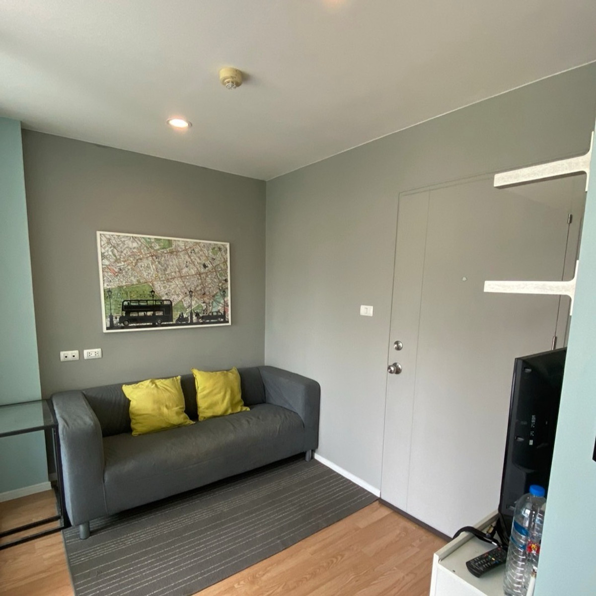 For RentCondoOnnut, Udomsuk : Condo for rent Lumpini Ville On Nut 46, fully decorated with furniture and electrical appliances.