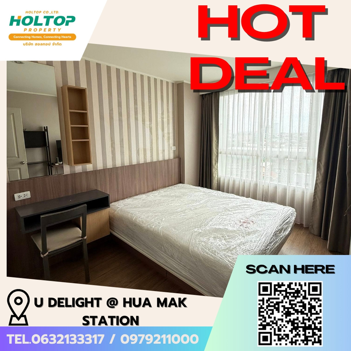 For RentCondoRamkhamhaeng, Hua Mak : E253 🎉300369 U Delight @ Hua Mak Station